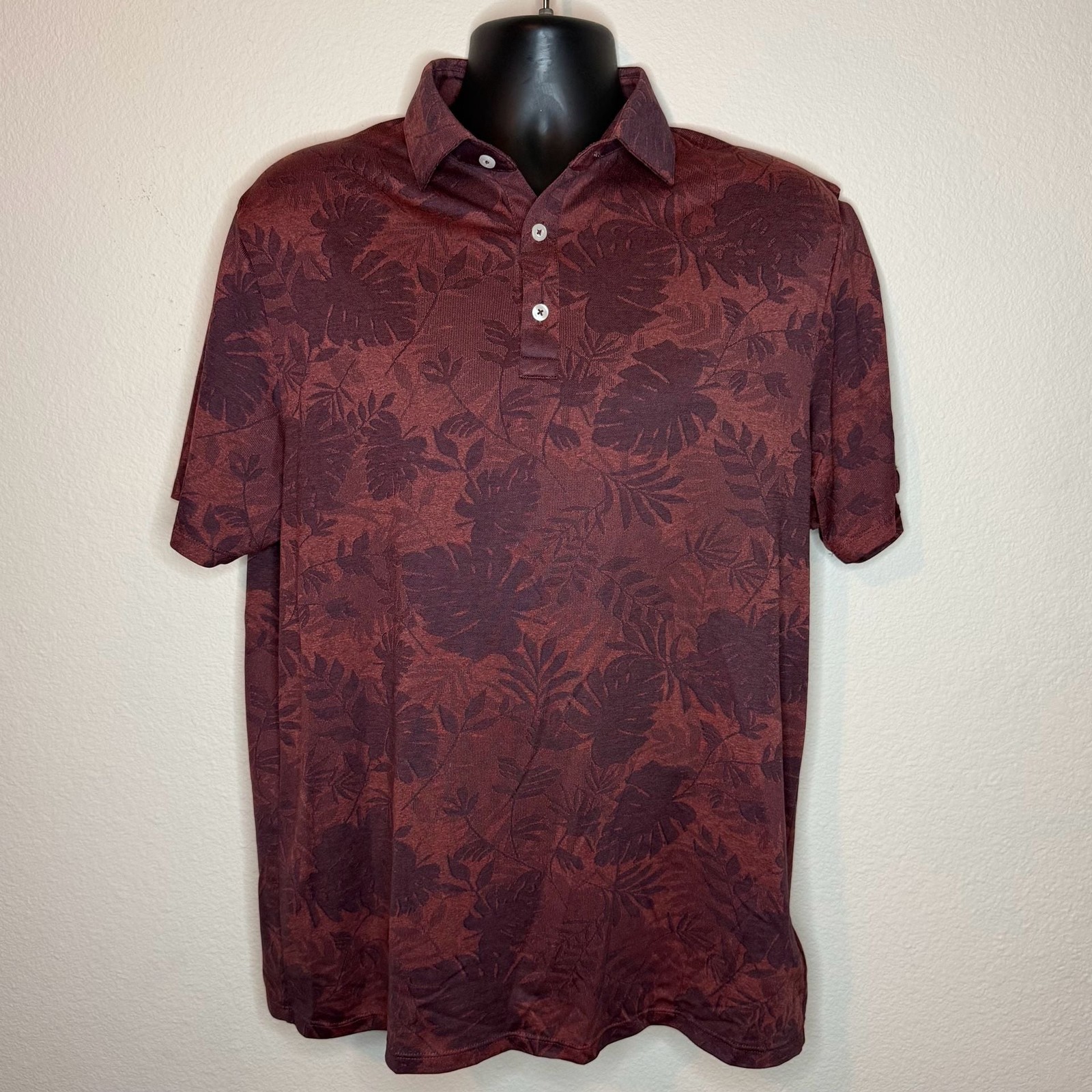 KJUS Men’s Stephen Polo Floral Print Golf Shirt 2XL