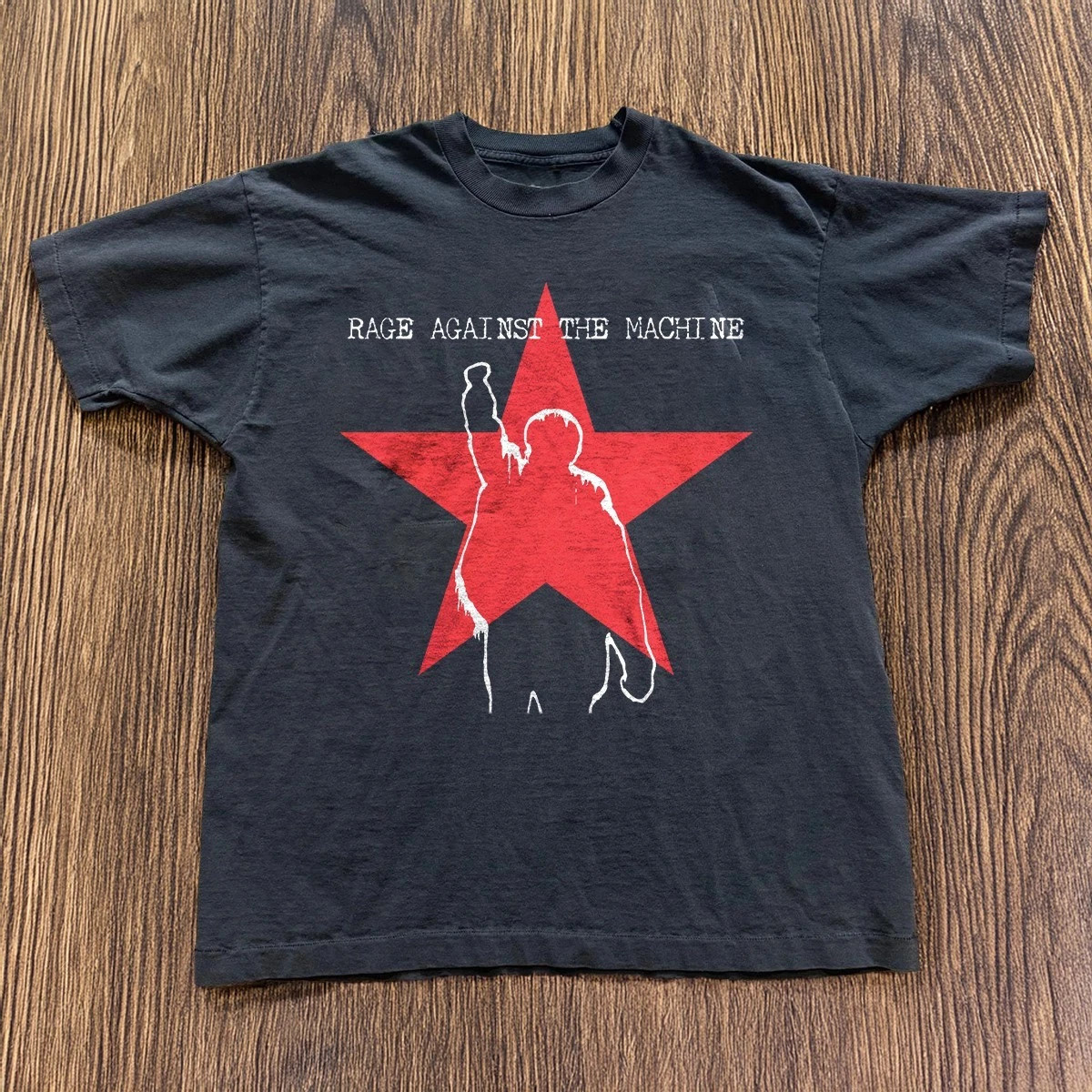 Rage Against The Machine T-Shirt Vintage 90s Rap Metal Black Cotton Unisex S-4XL