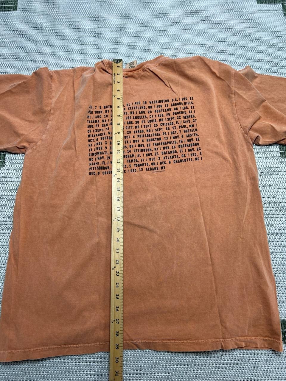Bruce Springsteen And The E Street Band Shirt Mens Xl Orange Cotton Band