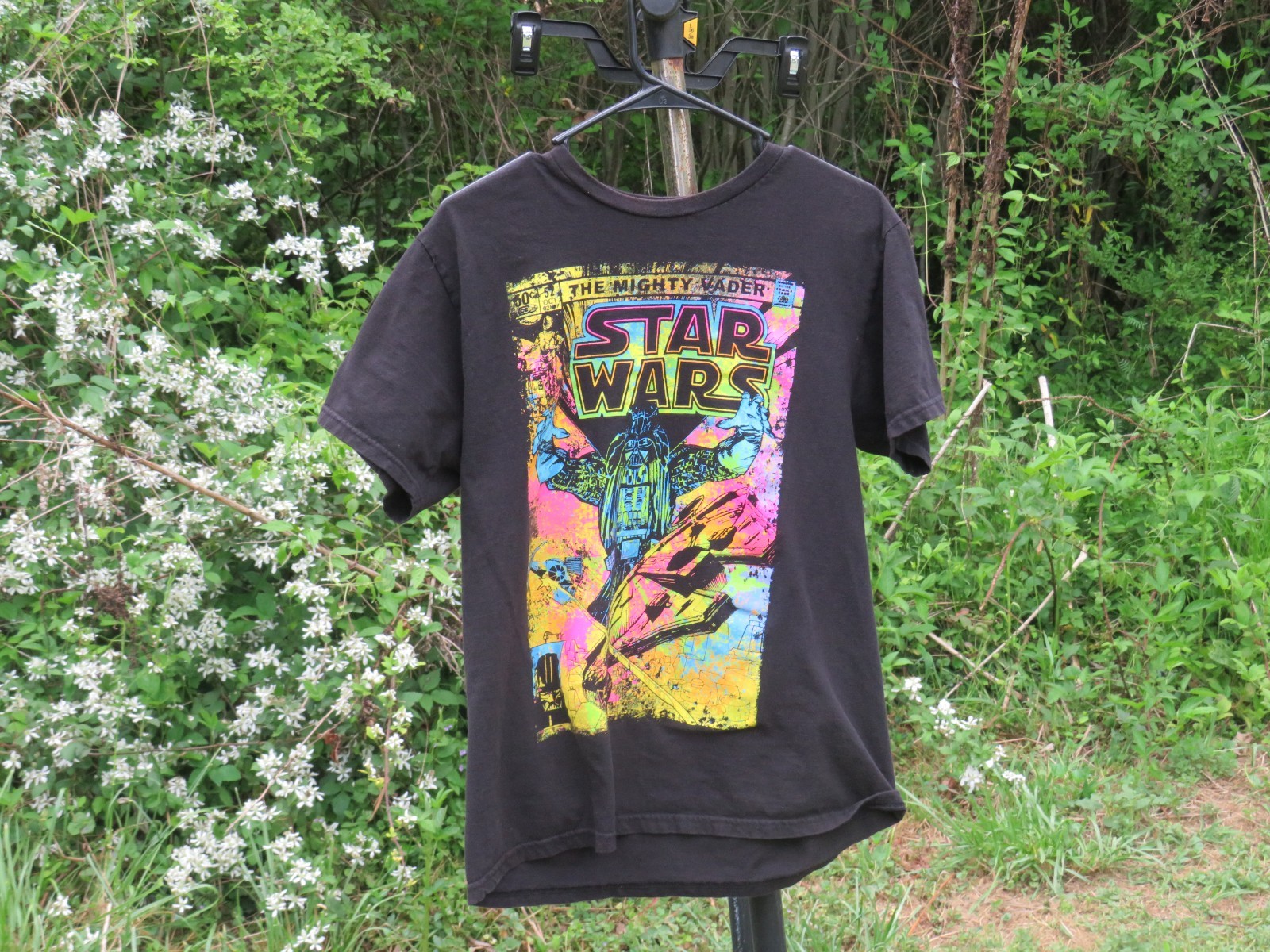 Star Wars “The Mighty Vader” Comic Book Theme SS T-Shirt Size M Black