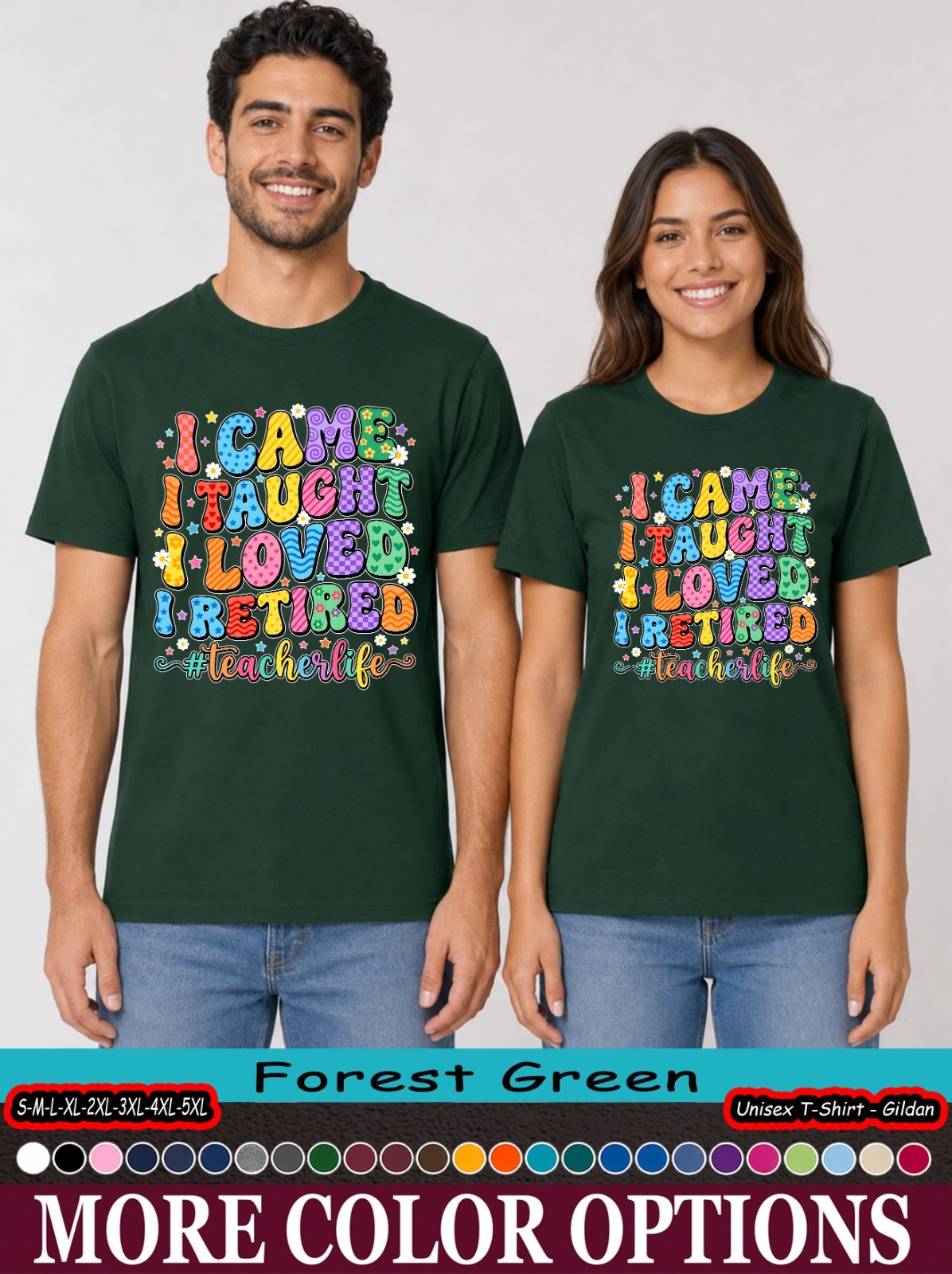 Retired Teacher Shirt, I Came I Taught I Made A Difference Tee