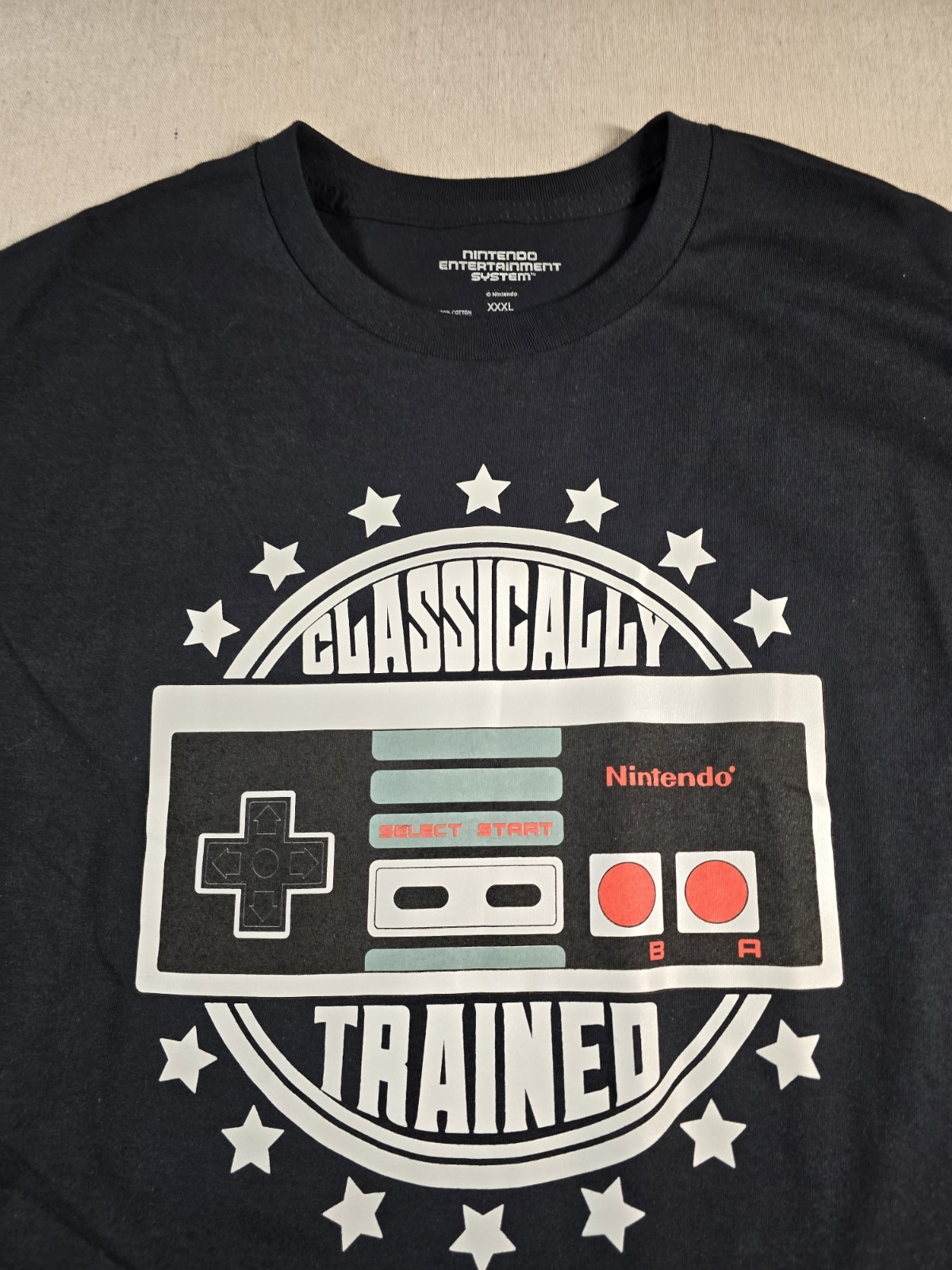 NINTENDO Classically Trained T Shirt Official NES Men’s Sz 3XL Black