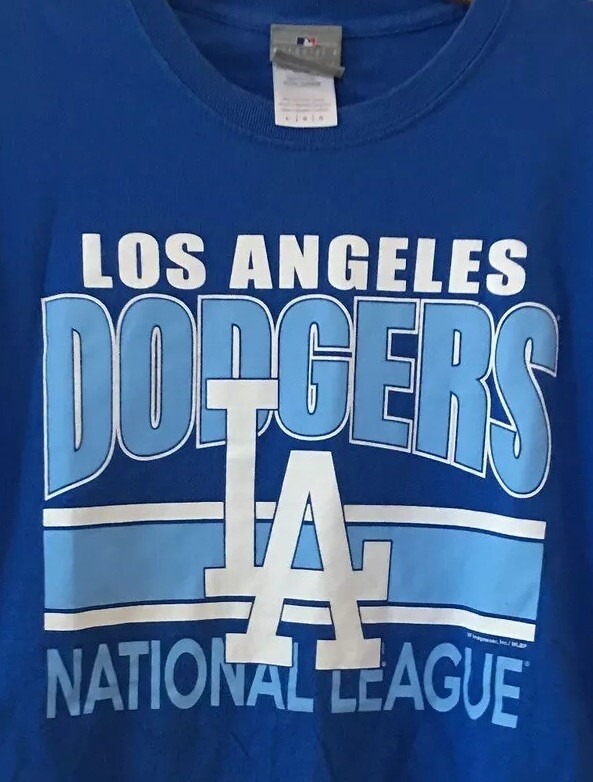 Los Angeles LA Dodgers MLB National League Men’s Blue T-shirt Size L