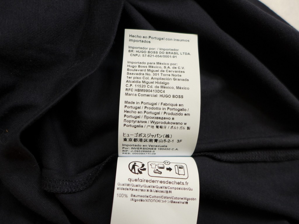 BOSS Men’s S Tessler 33 Slim Fit Crew Neck Short Sleeve Logo Tee Made Portugal