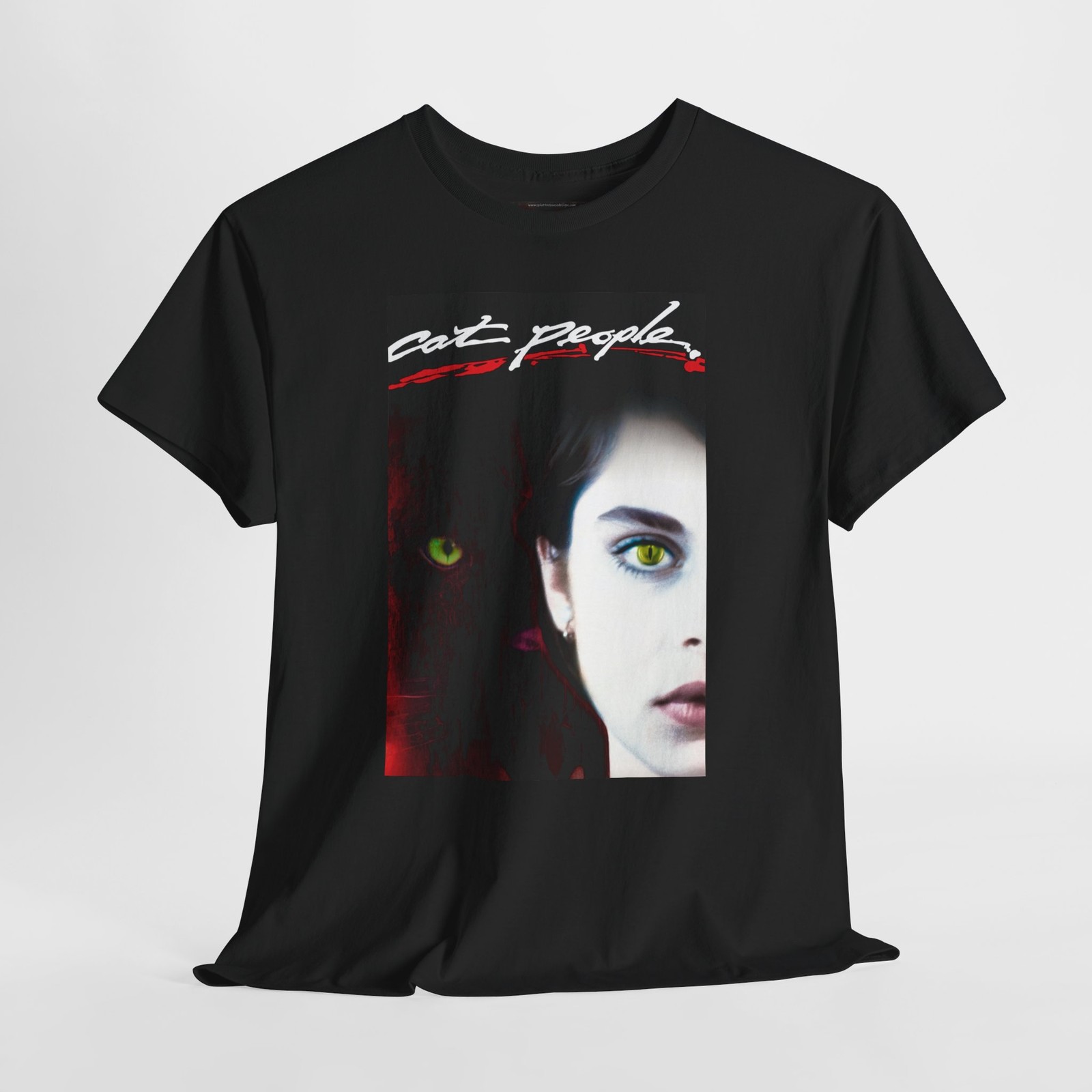 Cat People 1982 Retro Movie Poster Horror Unisex Graphic T-Shirt