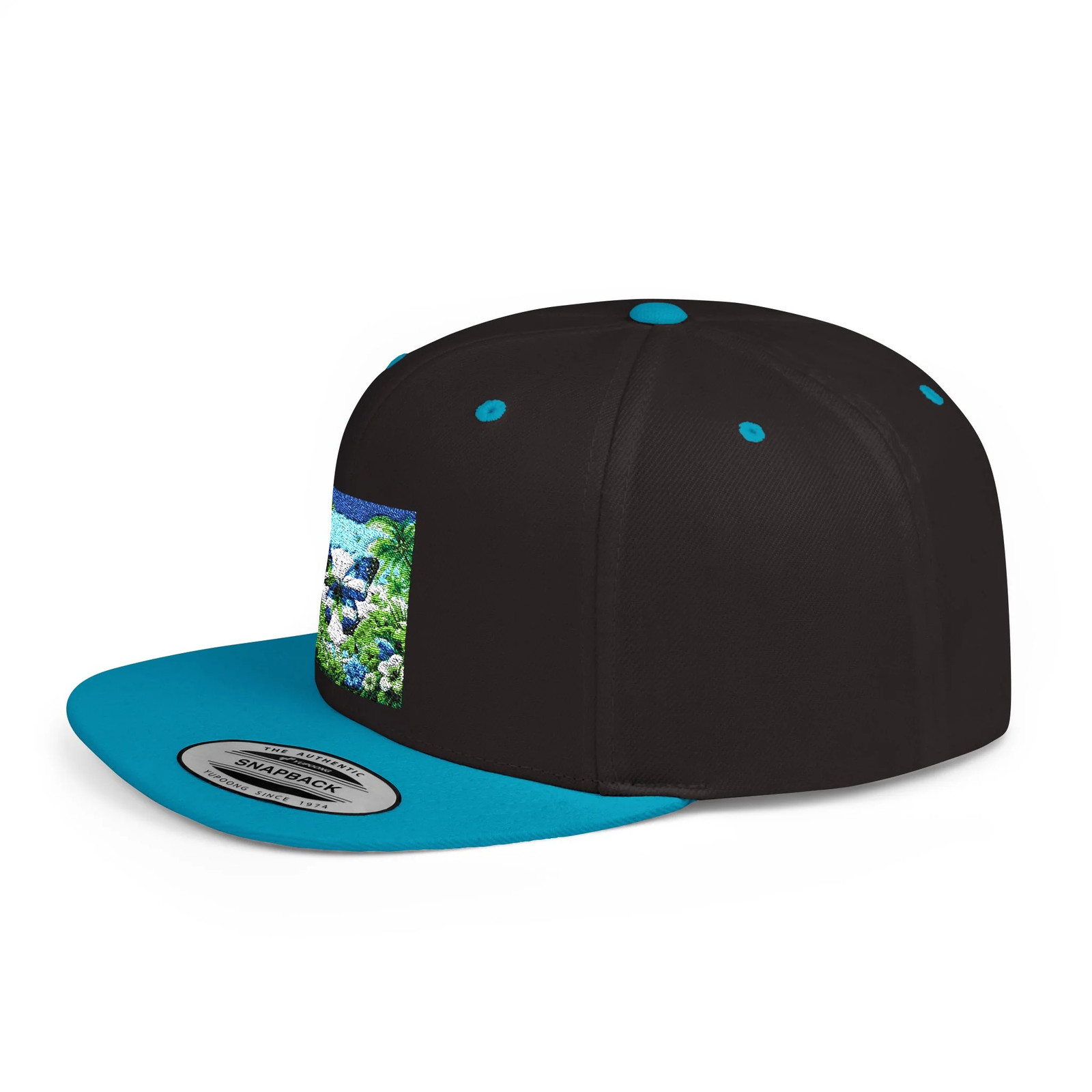 Flat Bill Snapback Butterfly Star Flag