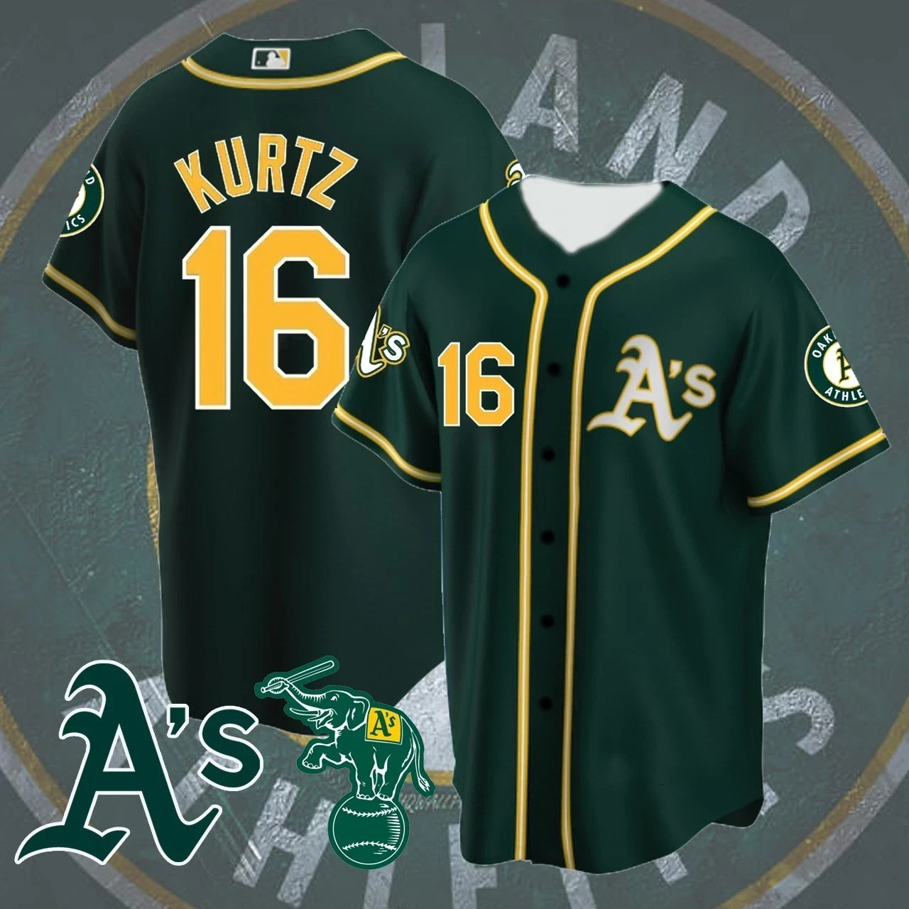Hot Nick Kurtz Baseball Jersey S-5XL Gifl Men and women SH3N