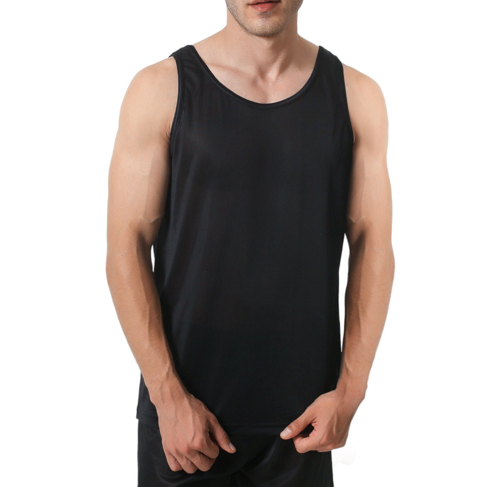 Player’s Nylon Tricot Tank Top | Big & Tall Men A-Shirt, Sizes- Small to 6XL