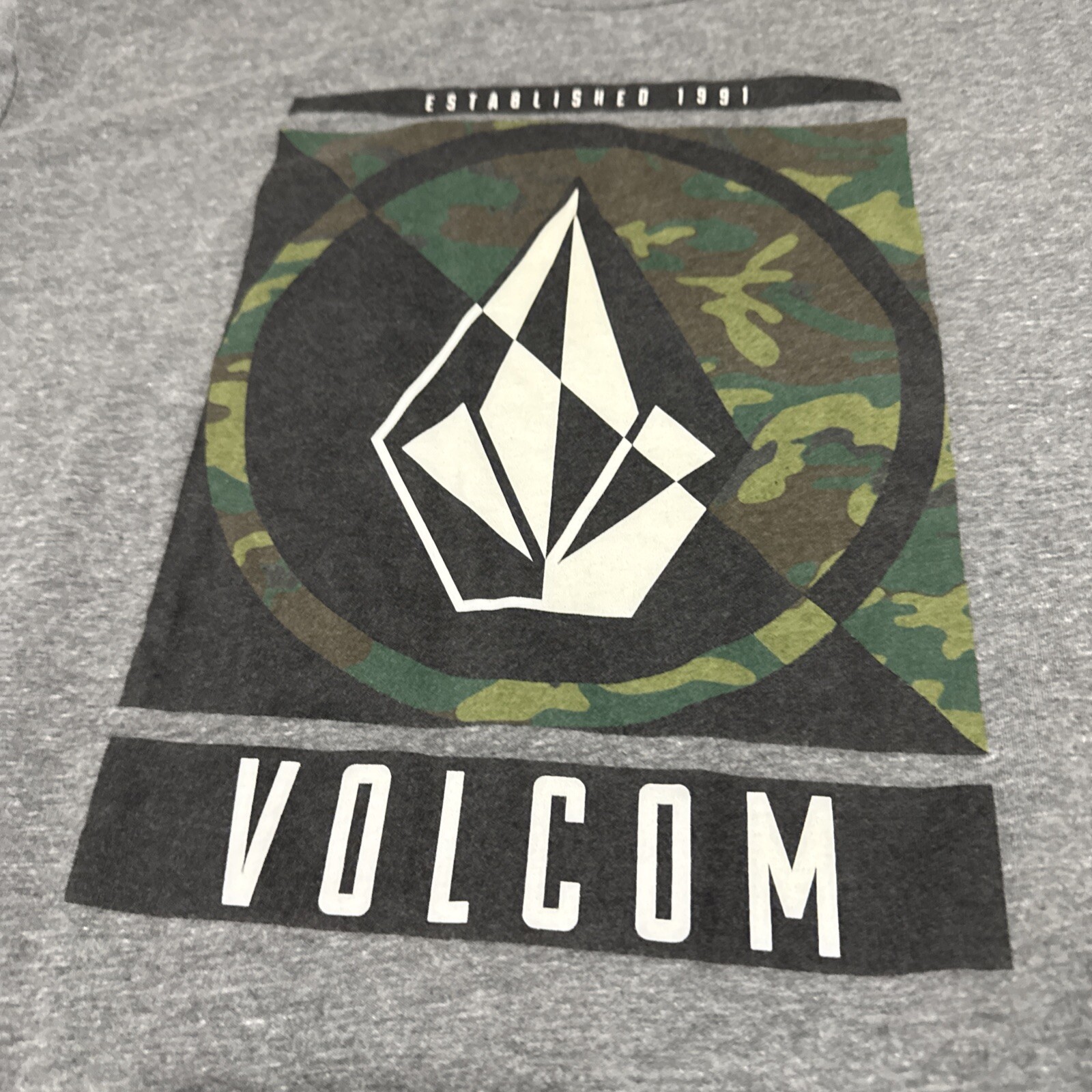 Volcom Stone Clothing Douglas short sleeve heather grey XL Preowned Cpix