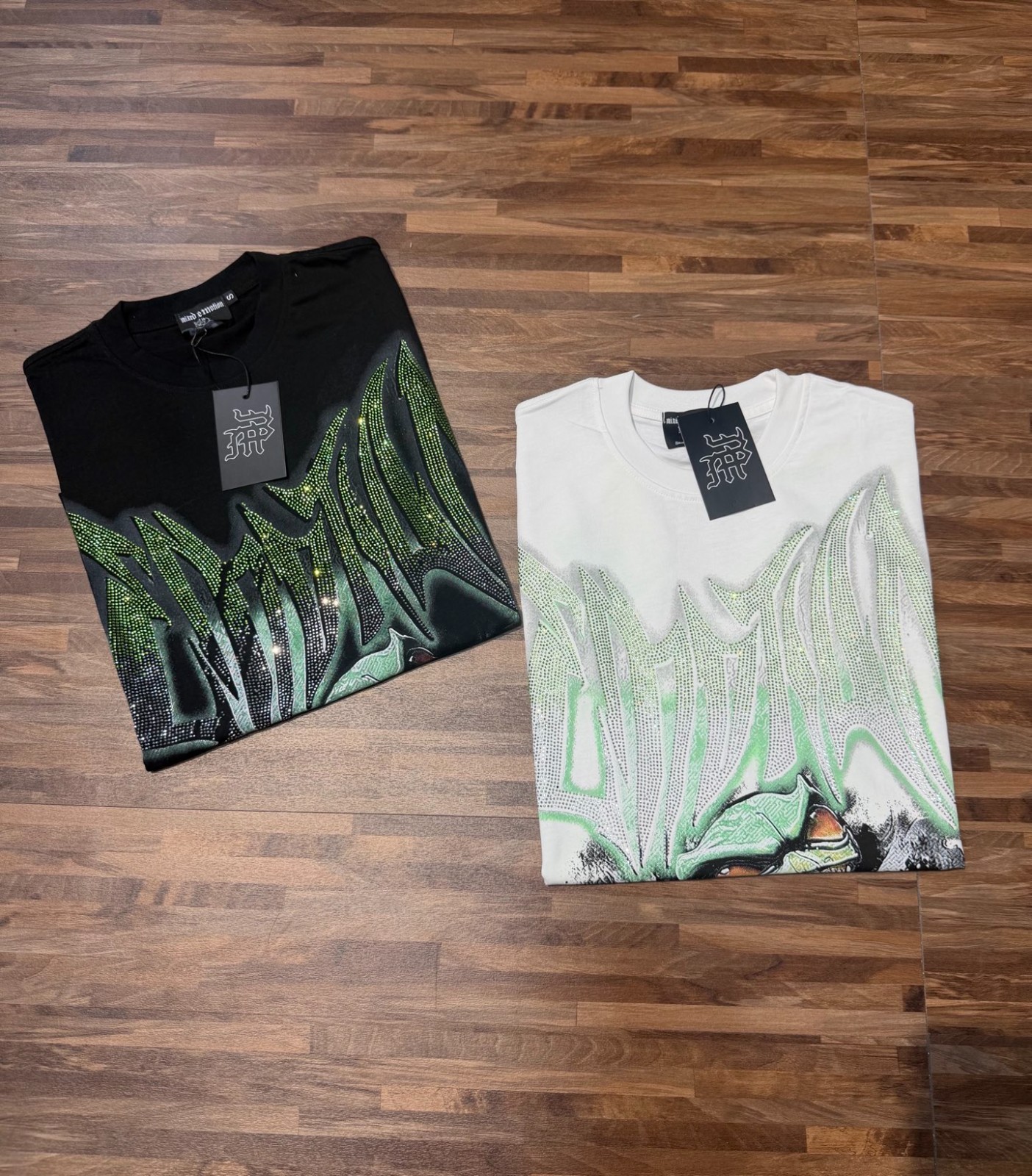 Mixed emotions tee shirt Black / White