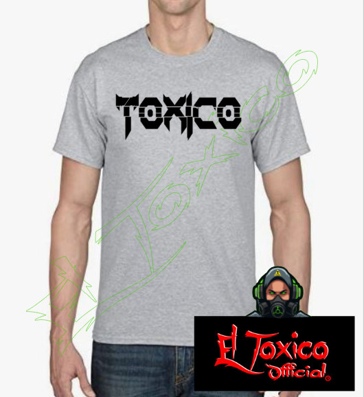 TOXICO T-SHIRT TEXT FRONT DESIGN HTV 100% COTTON PRESHRUNK REGULAR FIT