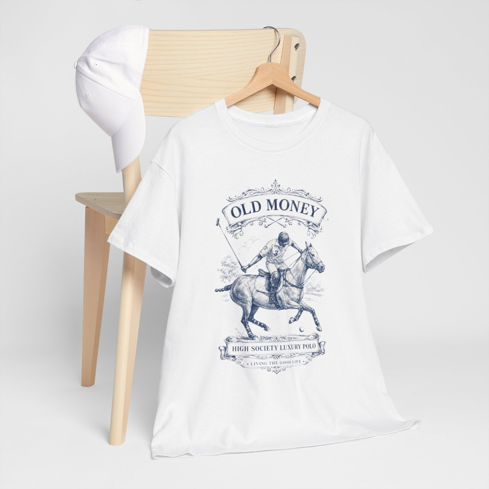 Old Money High Society Luxury Polo Graphic T-Shirt