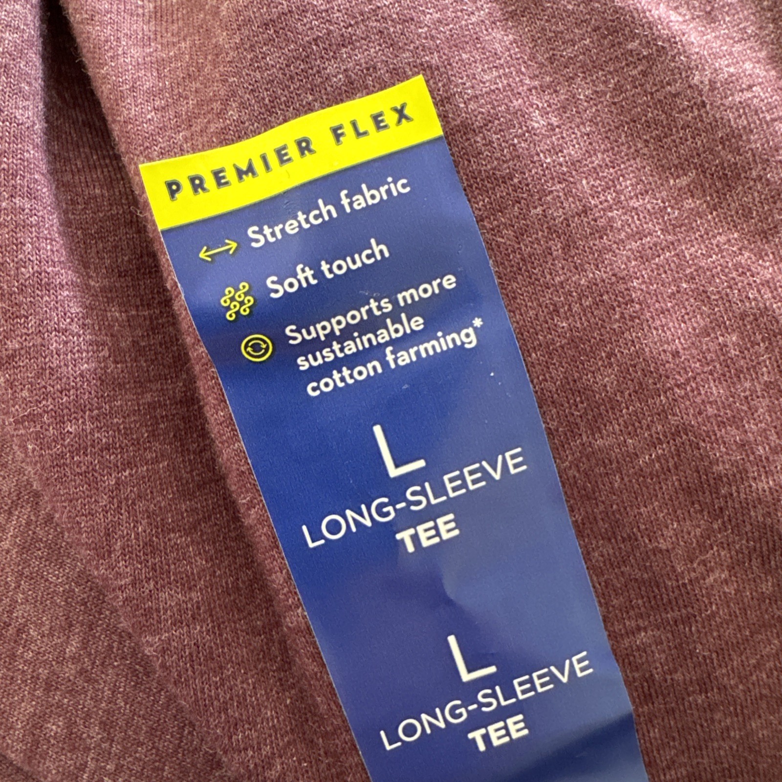 Apt. 9 Premier Flex Long Sleeve Mock Turtleneck Shirt Men’s Sz Large Maroon New
