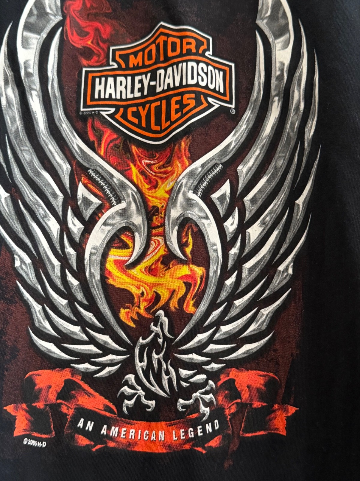Vintage 2005 Harley-Davidson Malaysia T-Shirt – Men’s Black Graphic Tee Flame XL