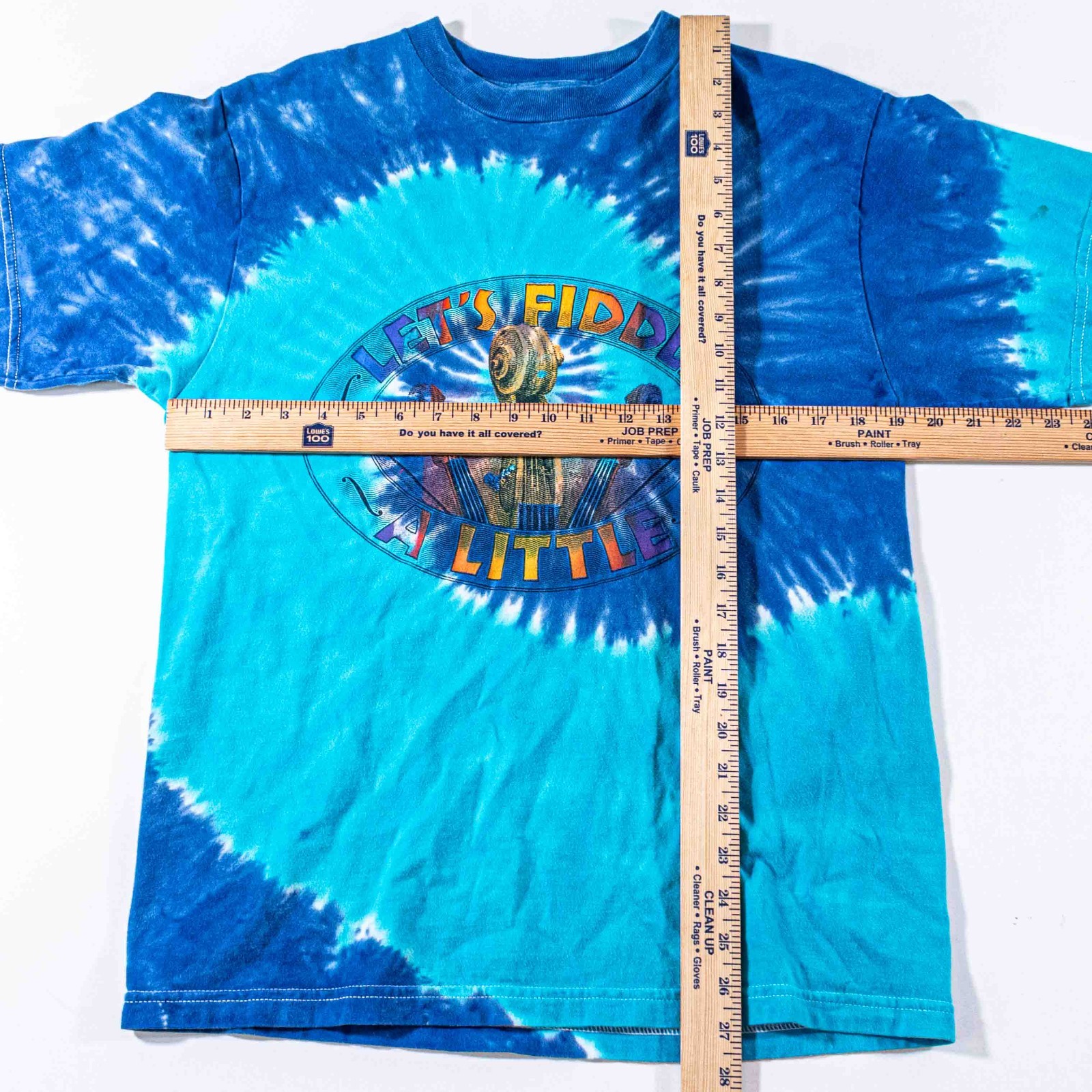 Vintage Bluegrass Festival Shirt Medium Tie Dye Lets Fiddle A Little 2001 Y2K