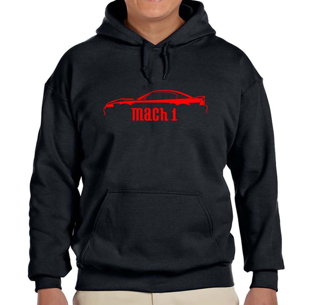 2003 2004 Ford Mach 1 Mustang Black Hoodie Sweatshirt FREE SHIP
