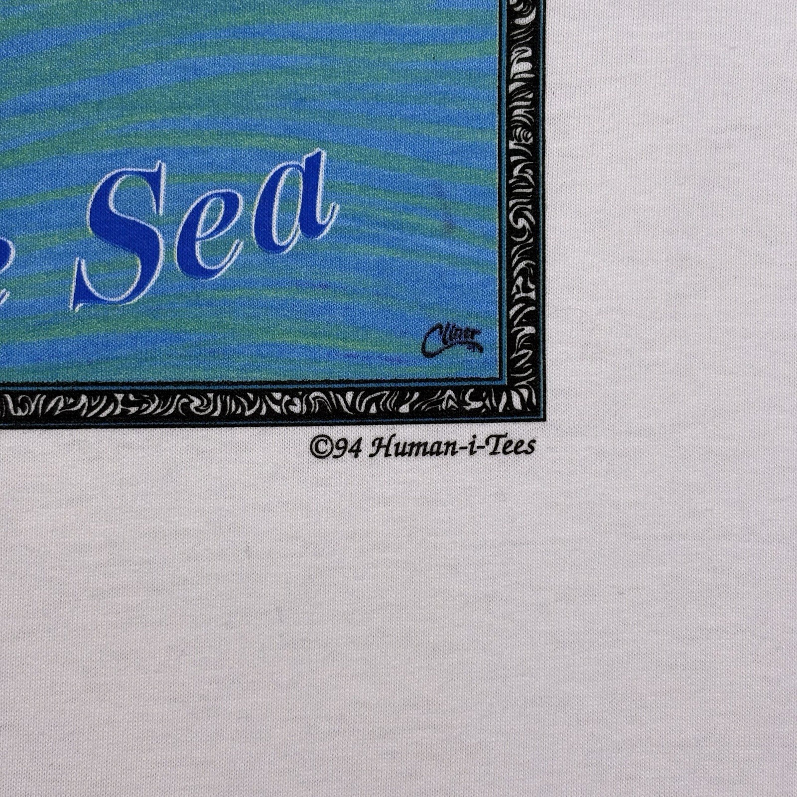 Vintage 1994 Voices of the Sea Wildlife Orca Killer Whale 90s Shirt Adult Small