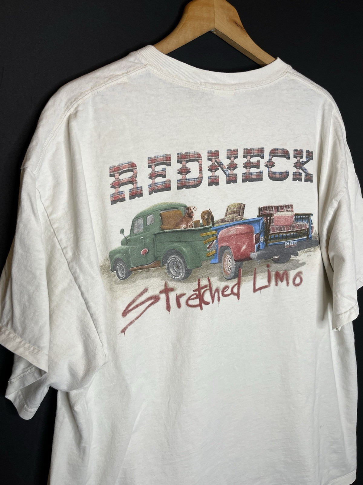 Vintage Redneck Stretch Limo Pick Up T Shirt Country Farm 90s Y2K Sz XL