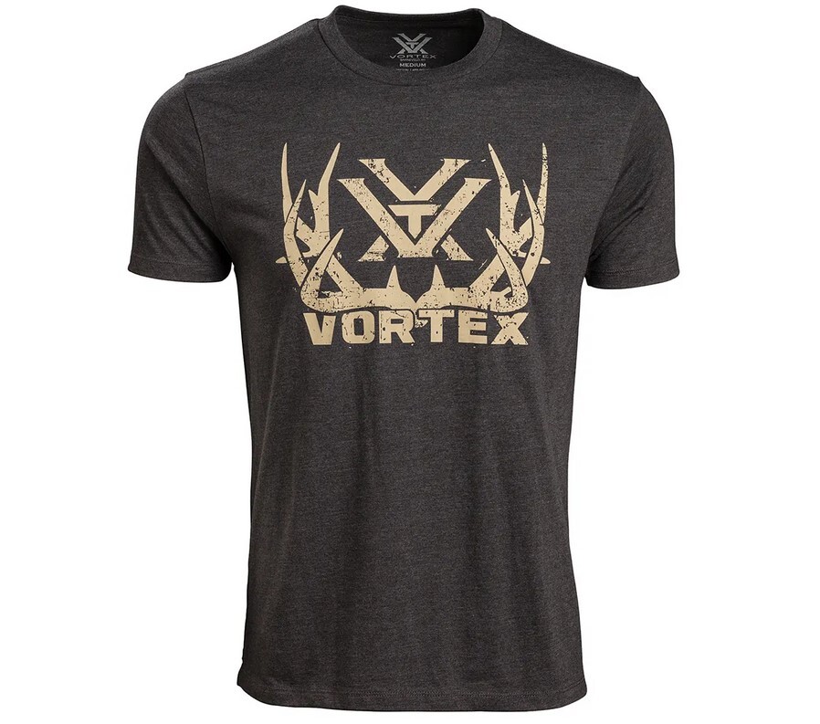 Vortex Optics Full-Tine Short Sleeve T-Shirt Mens M/L/XL/2X/3X Charcoal Heather