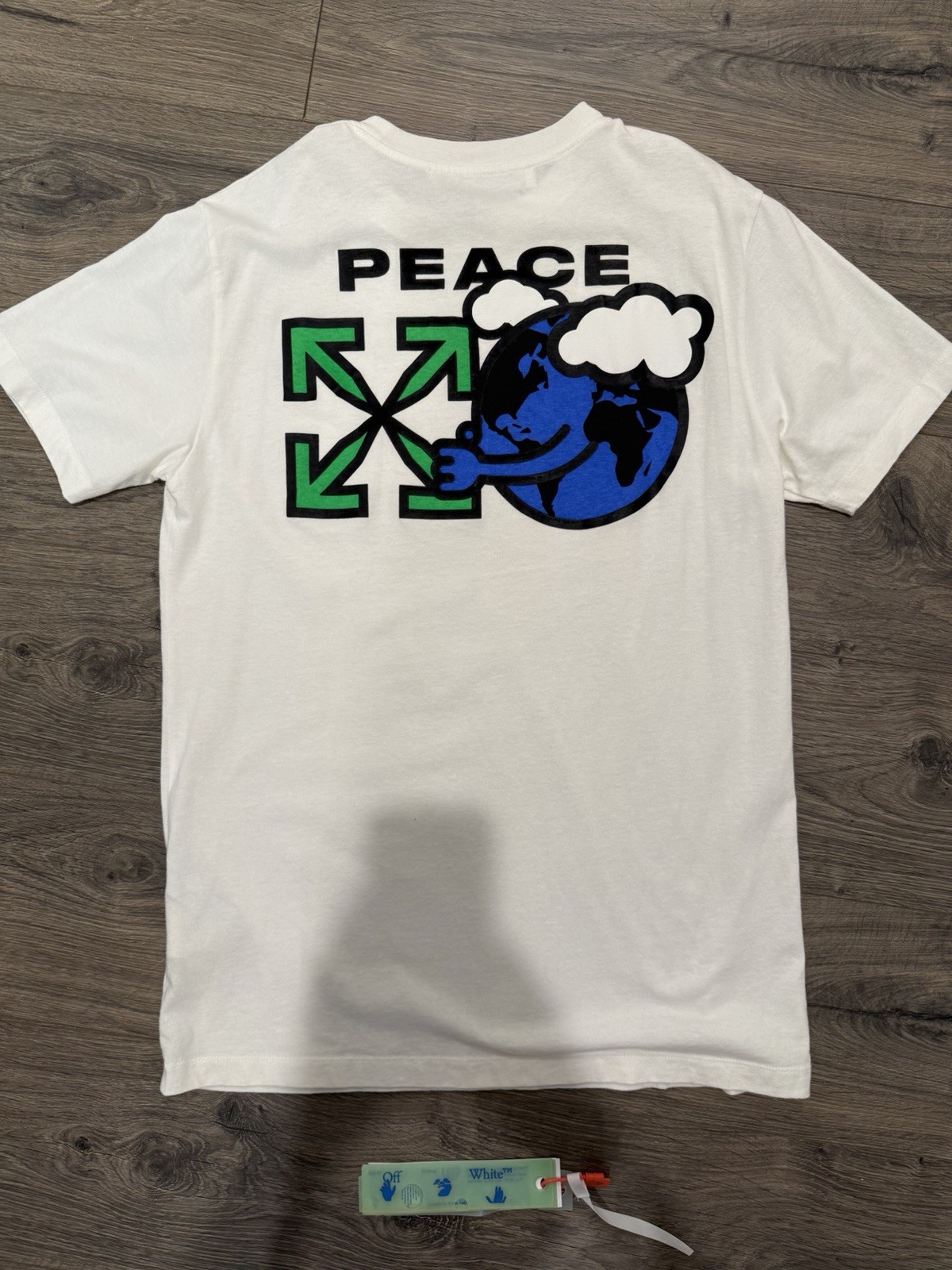 Off White Peace World Wide Tee Size M