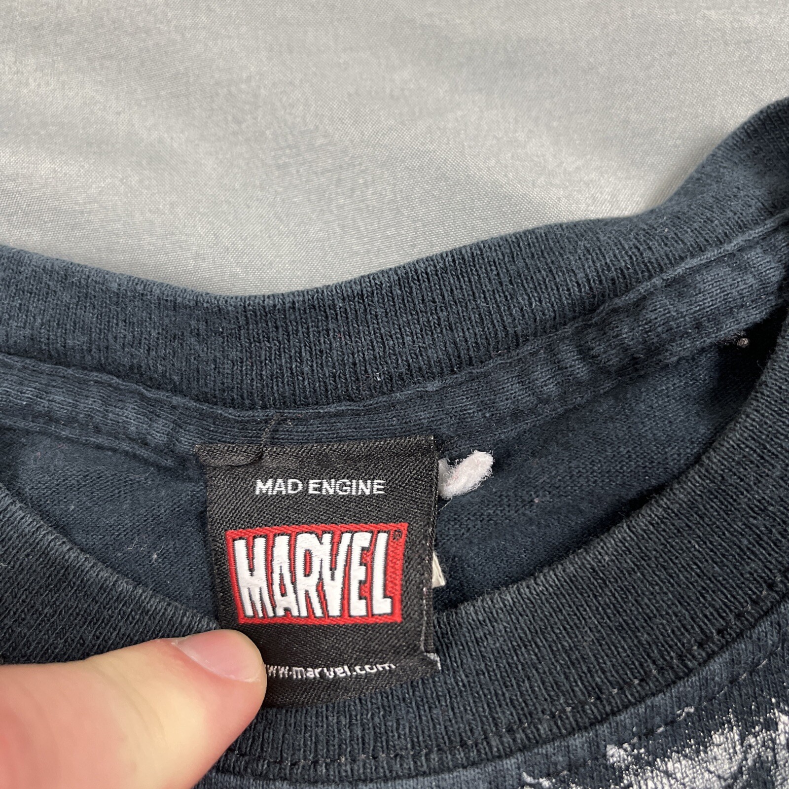 Vintage Marvel Mad Engine Panel Graphic Tee Medium Black Read Desc