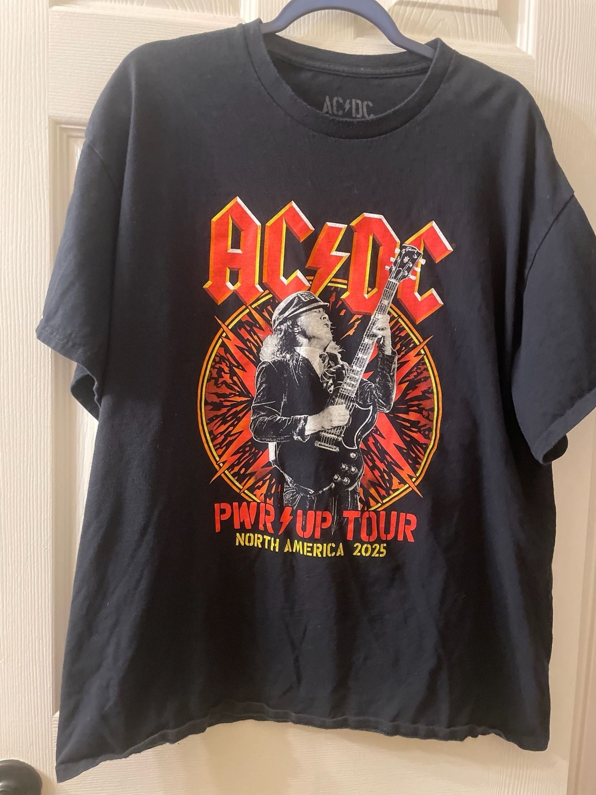 AC/DC PWR/UP Tour North America 2025 Concert T-Shirt XL