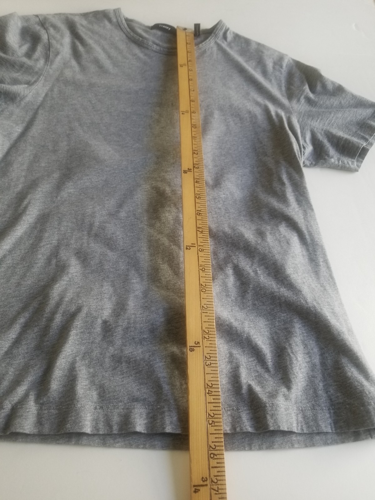 Theory 100% Pima Cotton CrewNeck T-Shirt Mens Medium Grey Peru