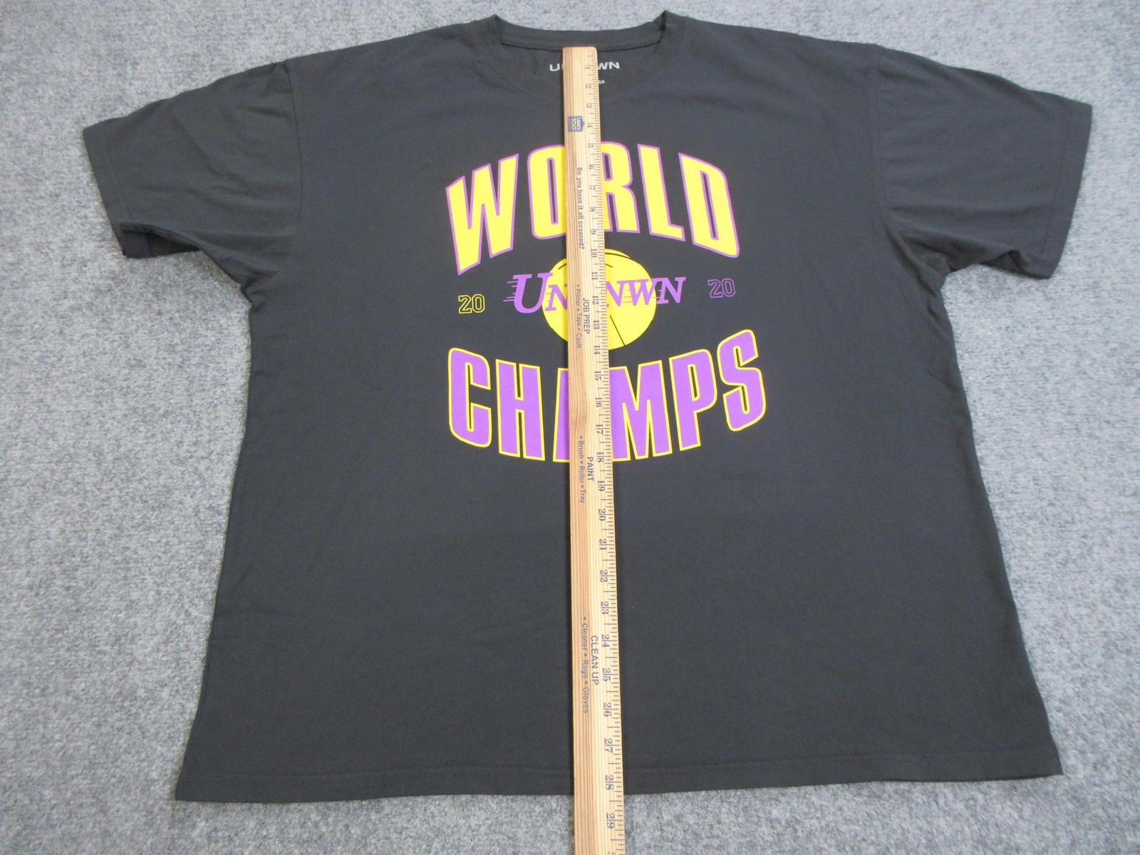 UNKNWN Shirt Mens 2XL Black World Champs Basketball Graphic Tee Made In USA