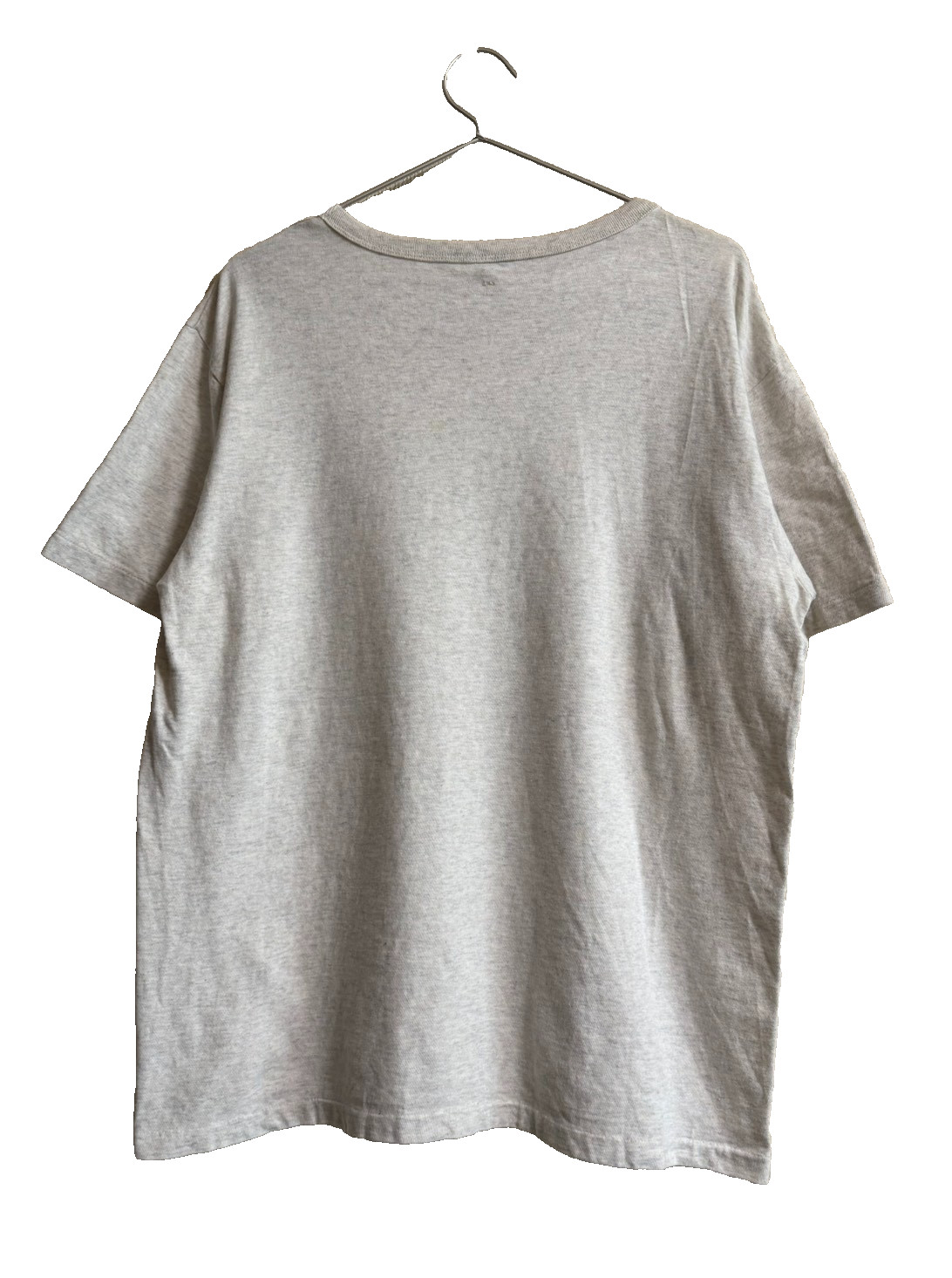 FilMelange Organic Cotton Pocket Tee Gray White Size 5 XL Made in Japan