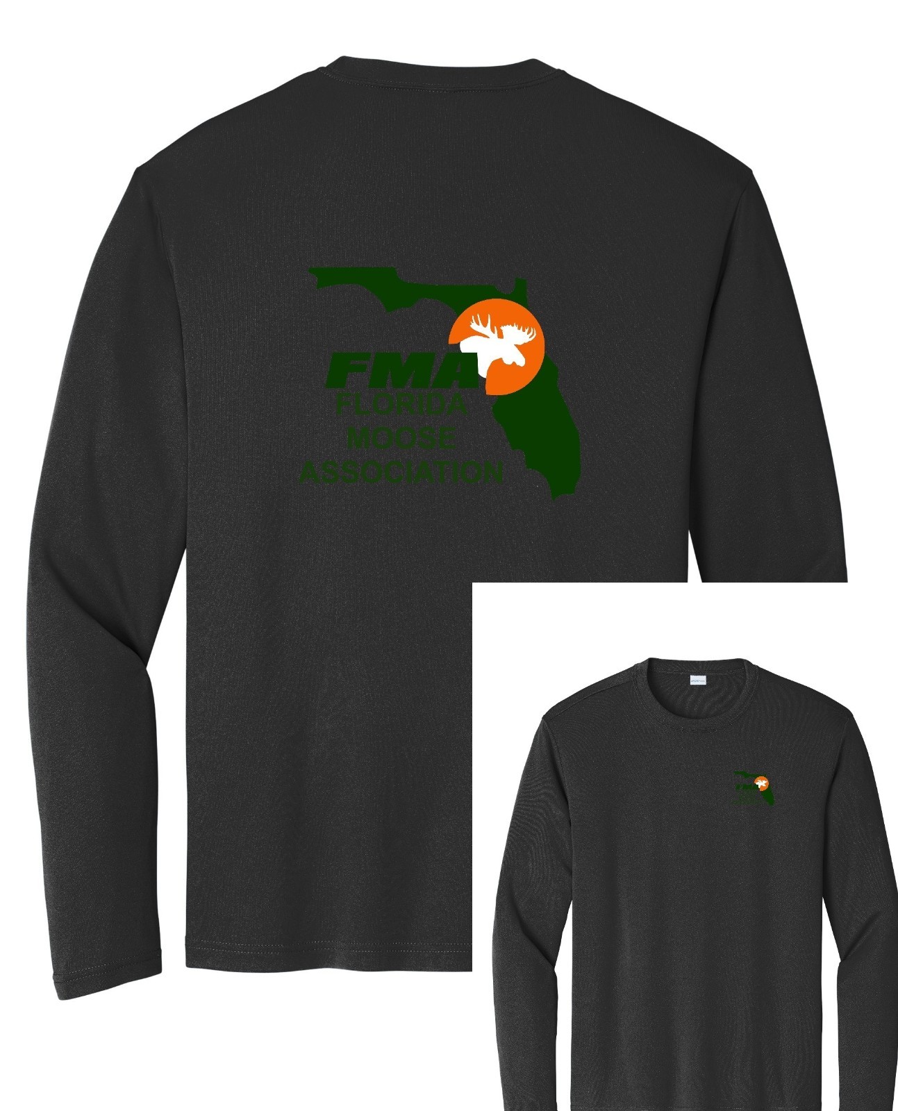 Florida Moose Association Sport Tek FMA long sleeve t shirt unisex ST350LS