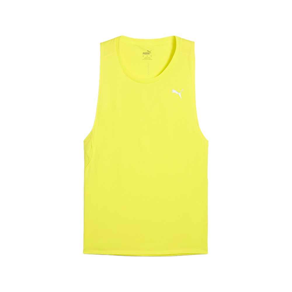 PUMA Velocity Running Crew Neck Athletic Tank Top Mens Yellow Casual Athletic 5
