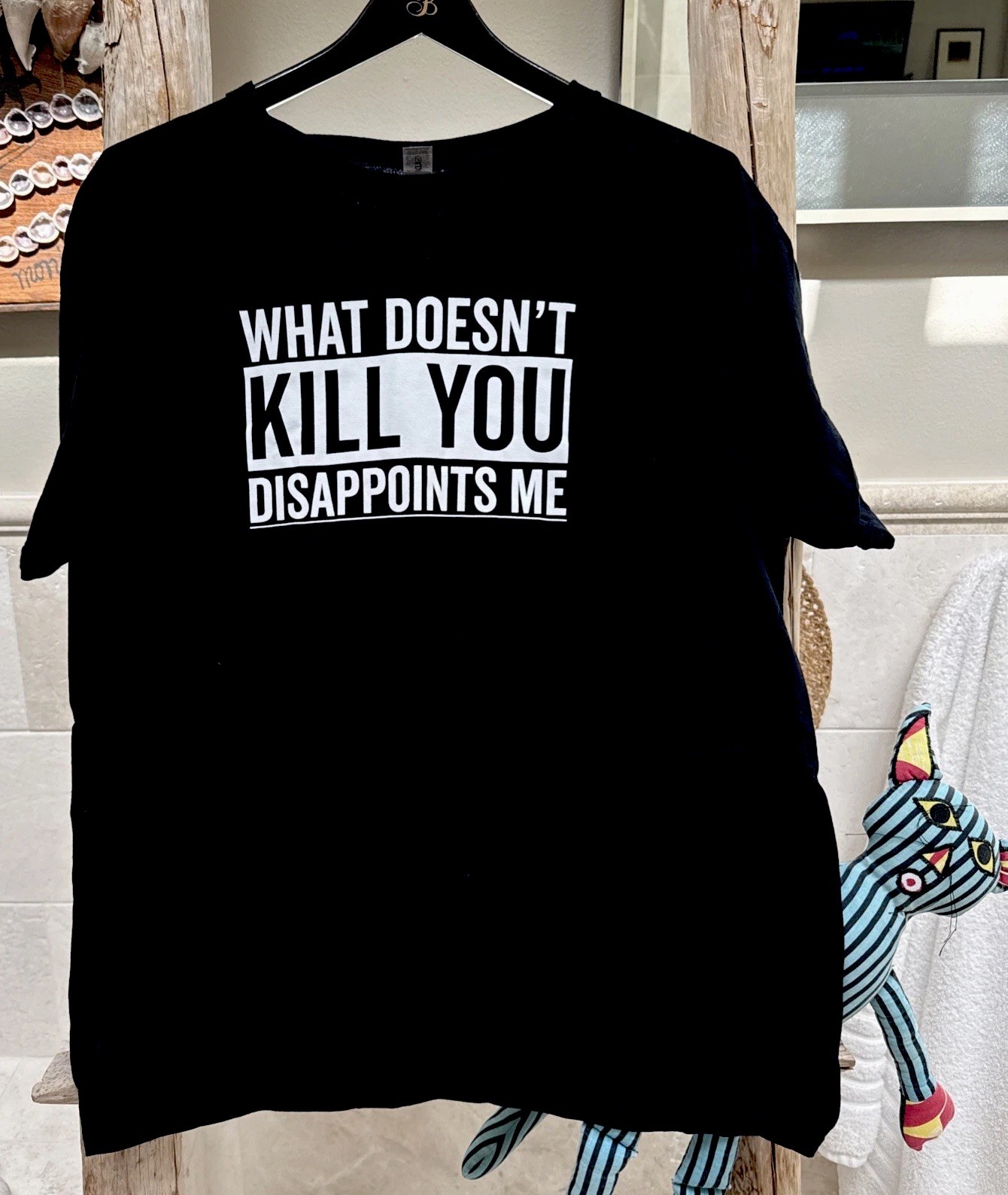 What Doesn’t Kill You Disappoints Me T-Shirt Funny Sarcastic Humor Novelty Tee