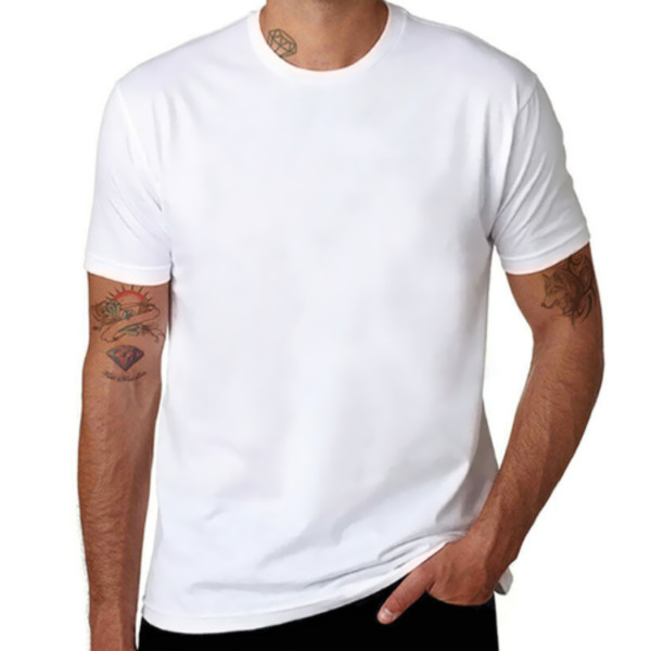 Solid color crew neck casual T-shirt-100% cotton, unisex.