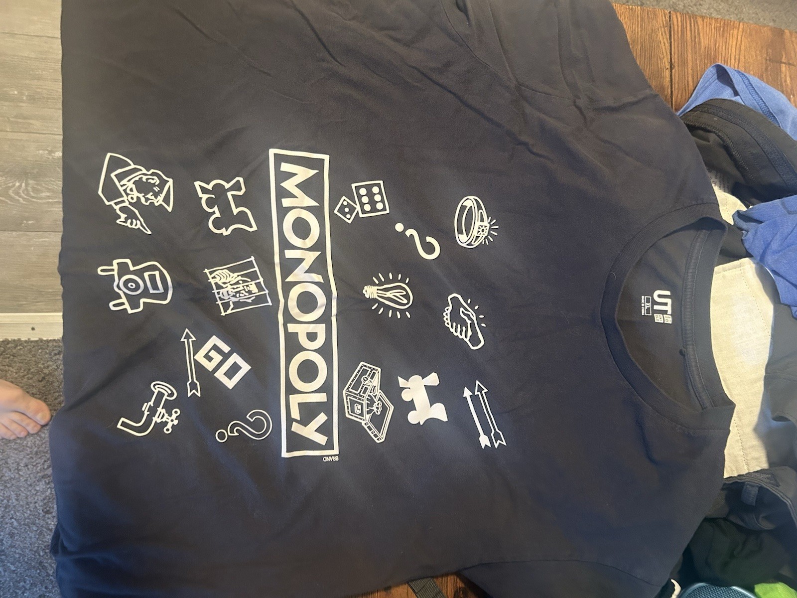 Monopoly T-Shirt Size XL From Uniqlo. Slightly Used, Very Soft