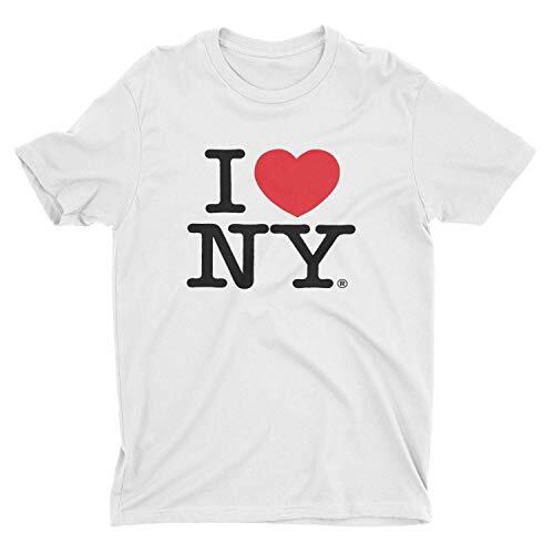 I Love NY New York Short Sleeve Screen Print Heart T-Shirt White Medium