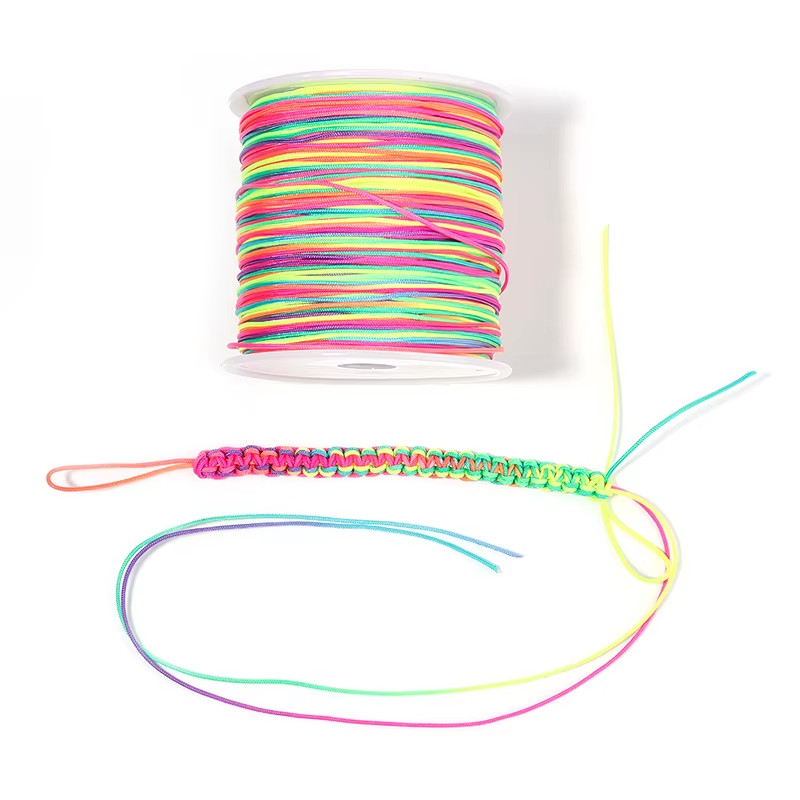 90M/Roll 0.8M #72 Nylon Thread Cord String for Jewelry Making Handmade Woven Rop