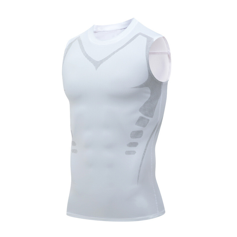 Men’s New Vitaboost Compression Shirt Version Ionic Shaping Sleeveless Vest