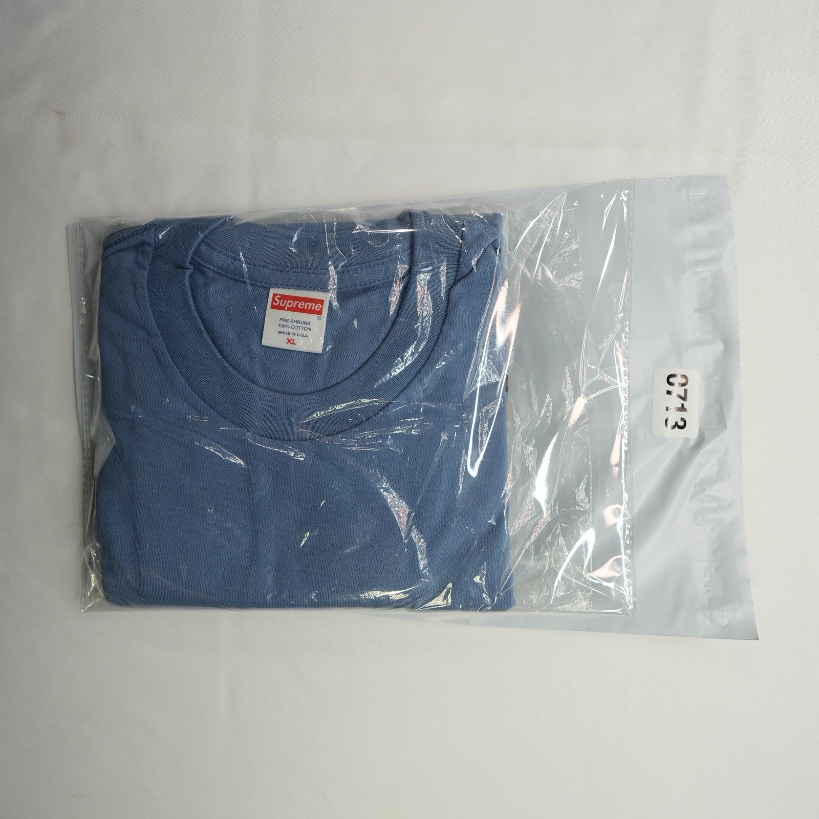 Supreme NWT We’re Back Tee Slate FW19 🔥 Size XL Blue BRAND NEW FACTORY SEALED
