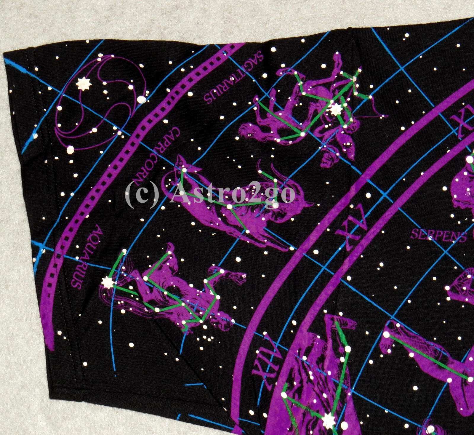 CONSTELLATIONS-Liquid Blue Mythology Space Stars Astronomy Science T shirt S-6XL