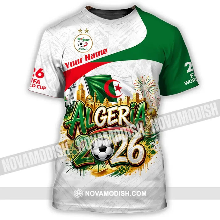 Unisex Shirt – Custom Algeria World Cup 2026 3D Shirt HS697
