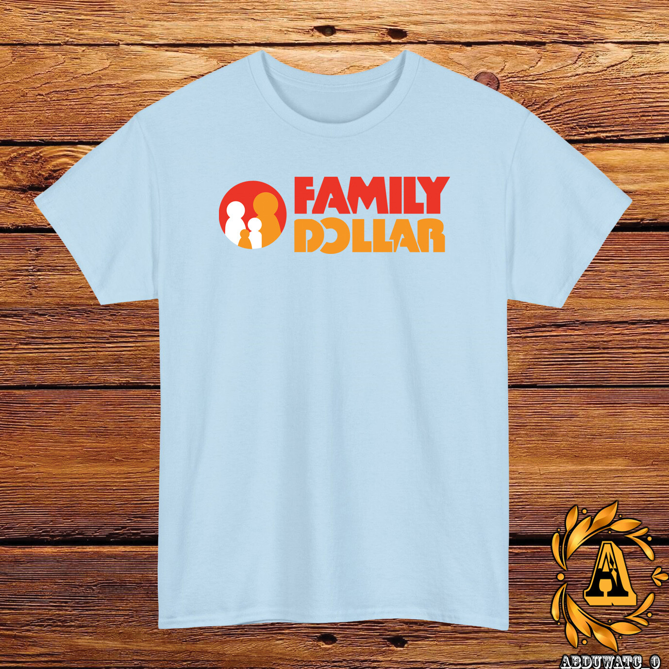 New Family Dollar Logo Black/Sport Grey/White/Navy/Red T-Shirt S-5XL