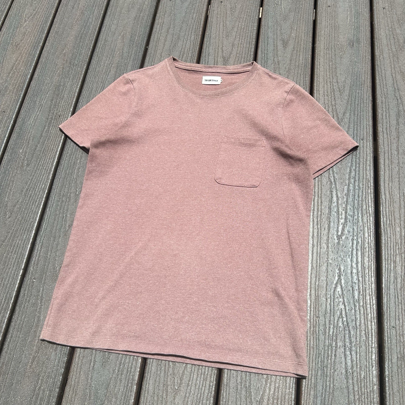 Taylor Stitch Organic Cotton The Slub Tee Short Sleeve Chest Pocket T-Shirt 40