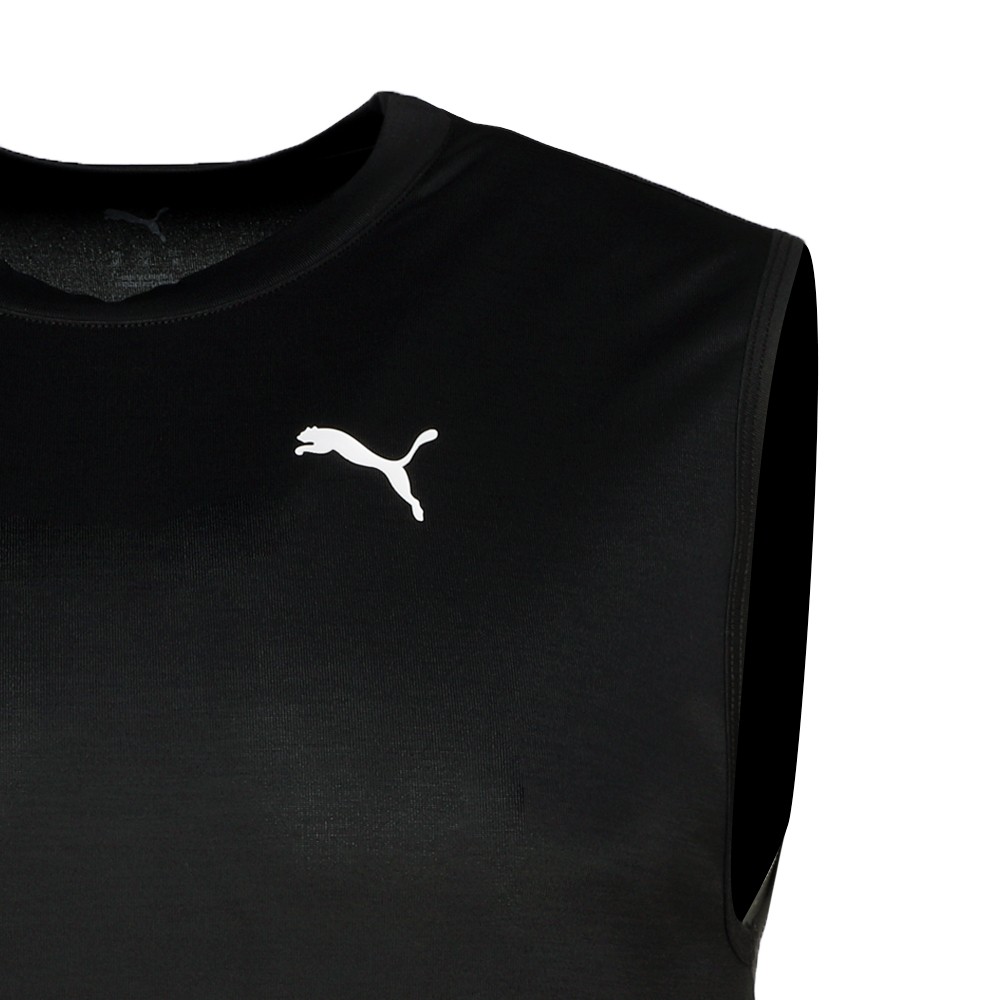 PUMA All In Crew Neck Athletic Tank Top Mens Black Casual Athletic 68614701