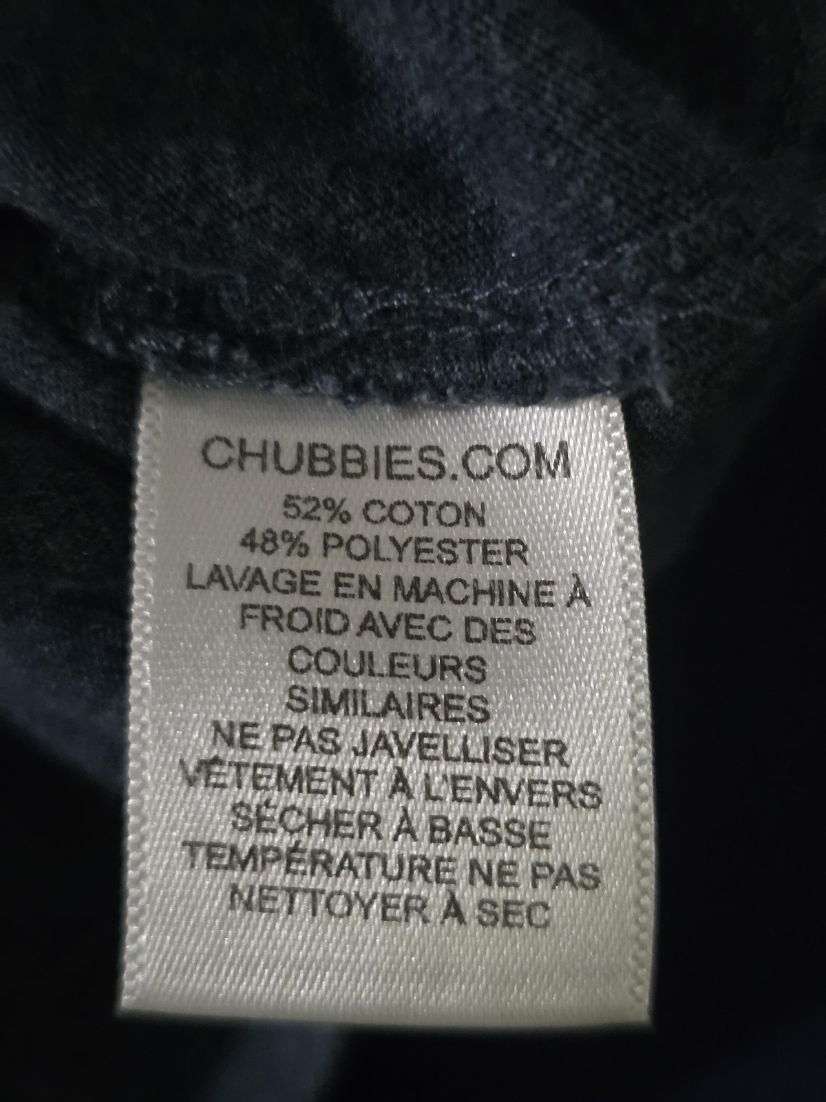 Chubbies Mens Large The Relaxer Blue Weekend Arrived Pocket Graphic Long T Shirt
