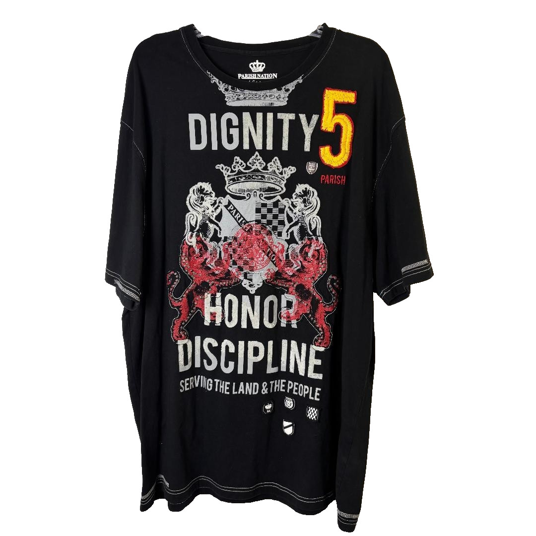 Parish Nation T Shirt Black Noblemen Dignity 5 Men’s Size L
