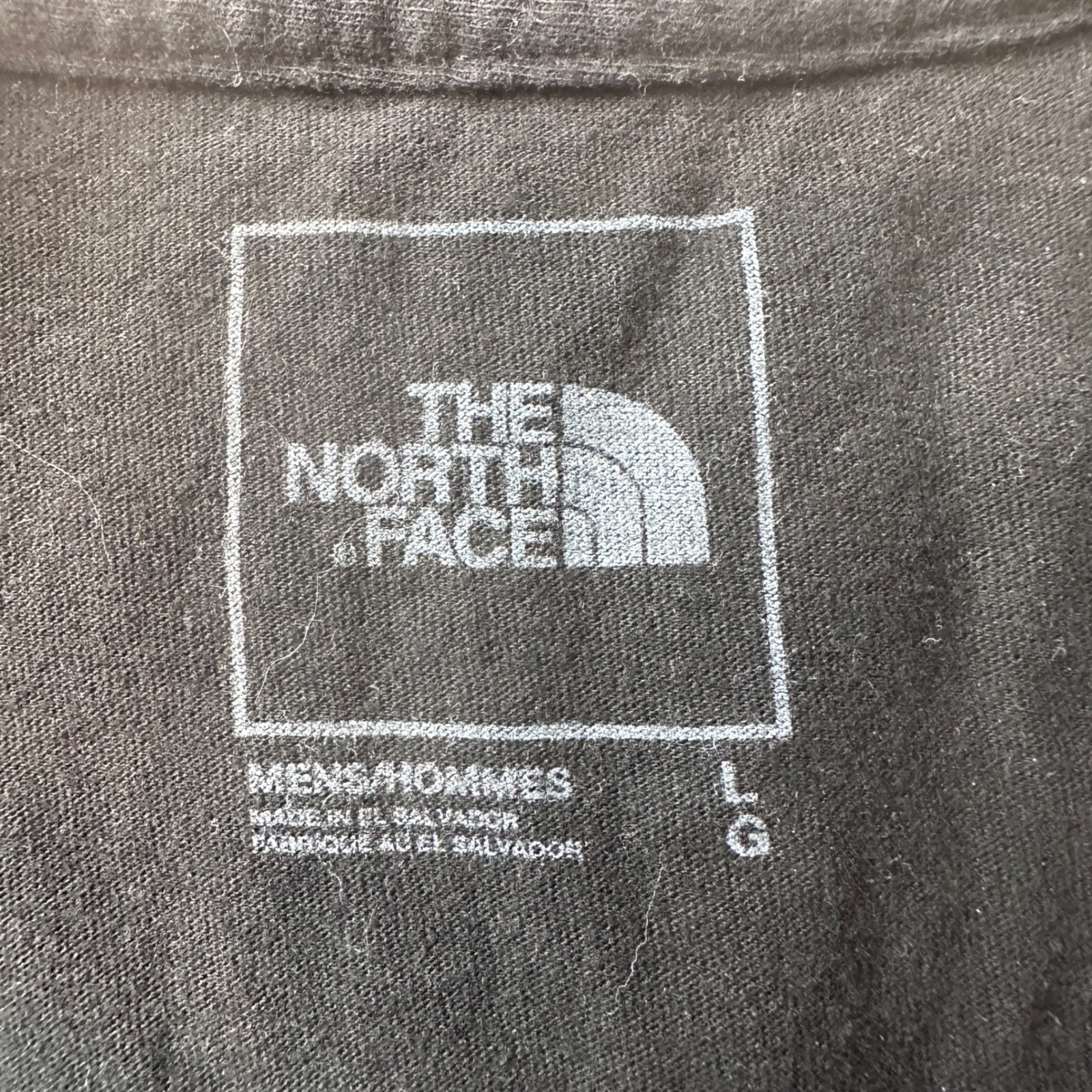 The North Face T-Shirt Mens L Black Half Dome Logo Graphic Short Sleeve Cotton