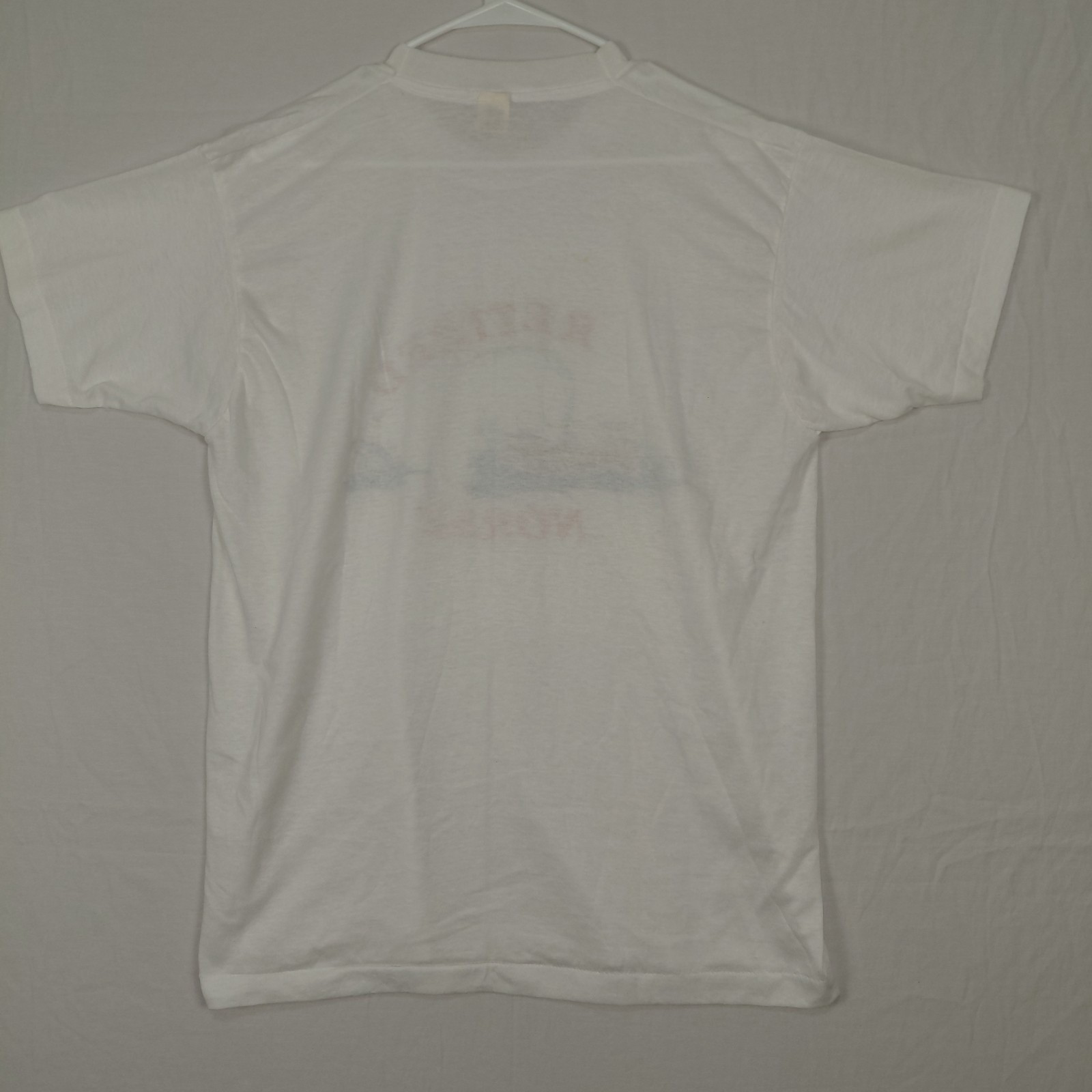 Vintage XL Screen Stars T Shirt Fishing Single Stitch Retired NORSK Cartoon USA