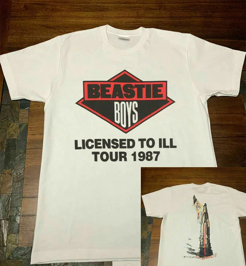 RARE VTG 1987 BEASTIE BOYS LICENSED TO ILL CONCERT T-SHIRT MEN’S SIZE S – 2XL