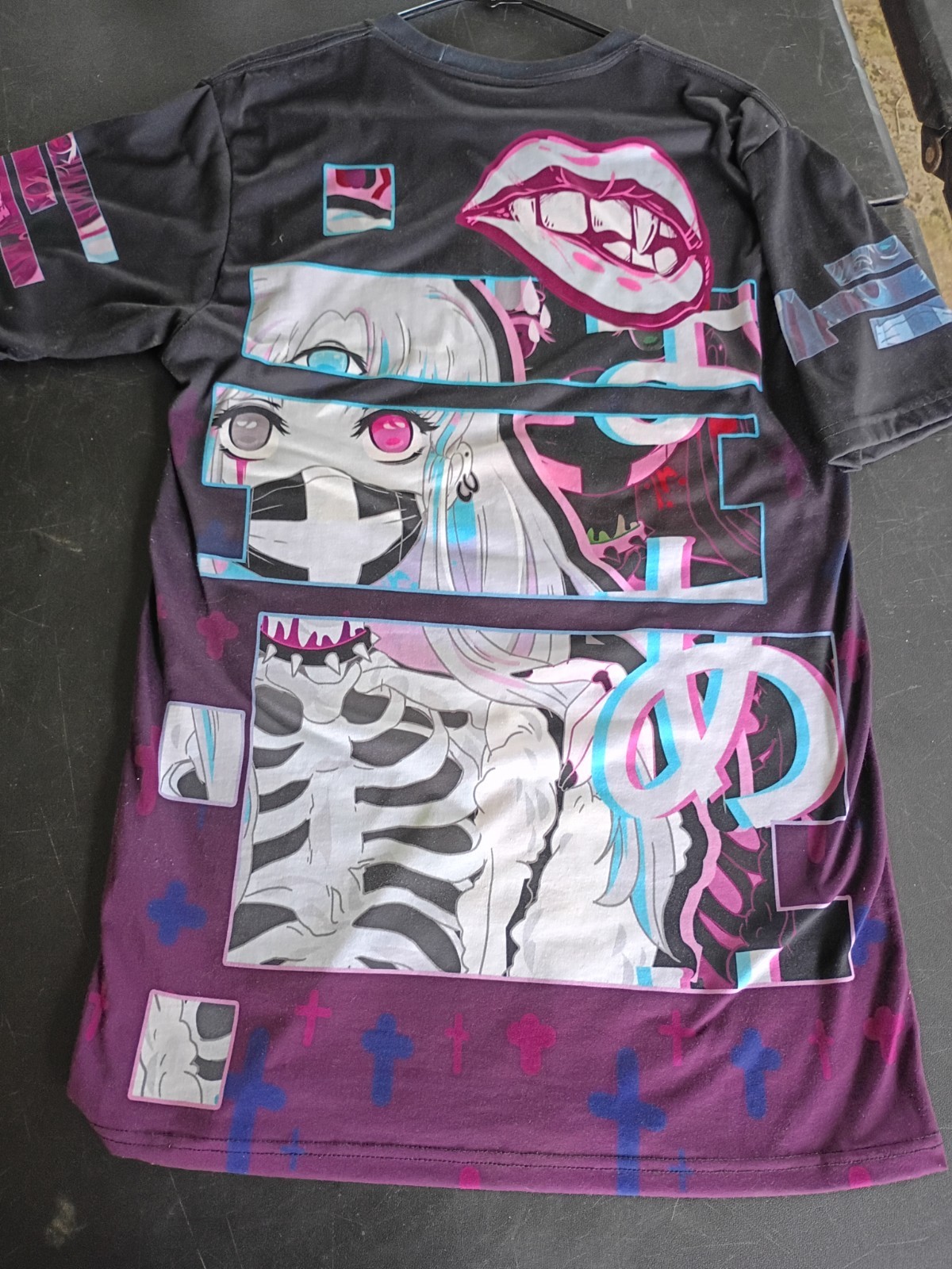 Huge Lot of 16 Anime Graphic T-Shirt Hoodie Bundle Mixed Manga Japanimation