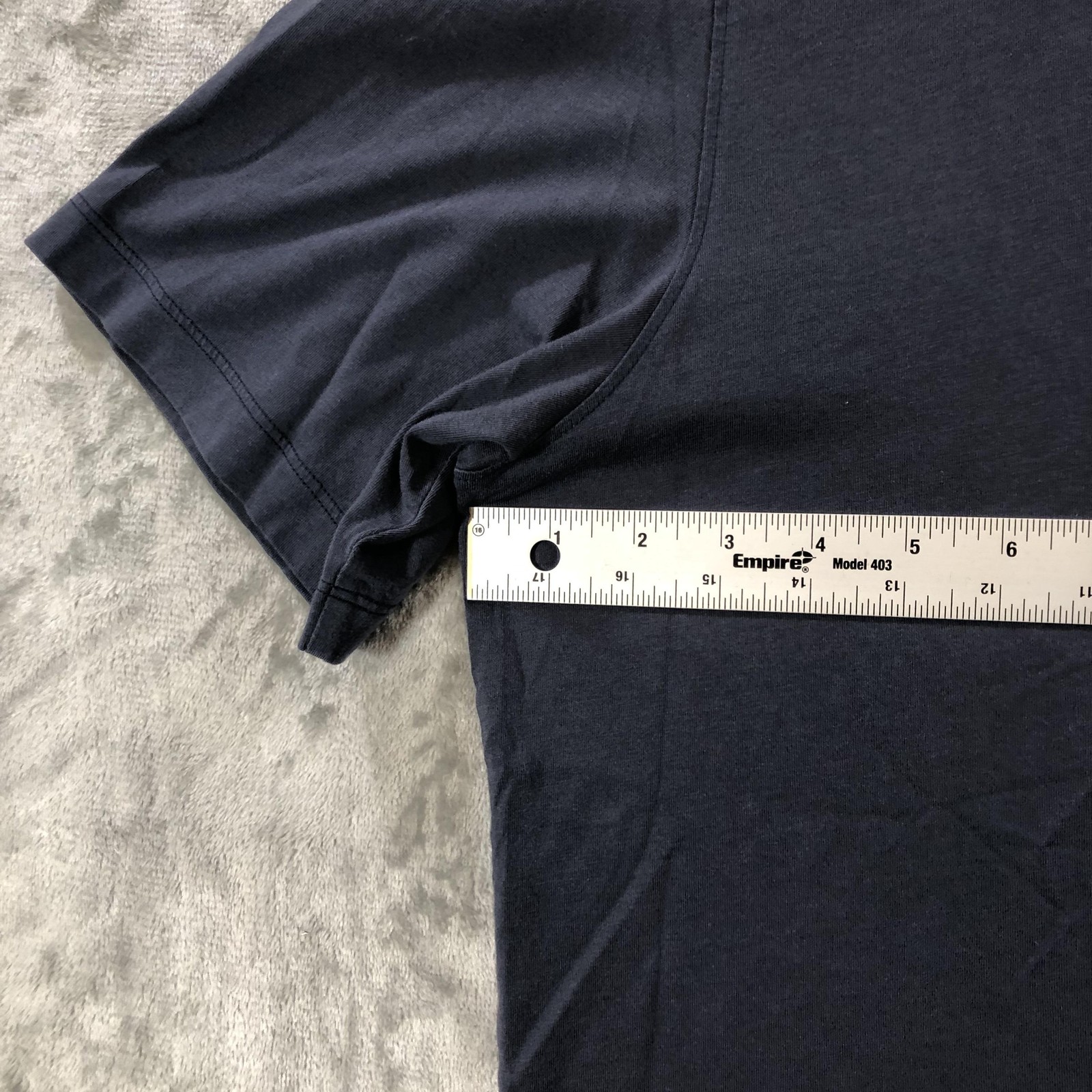 Left Coast Tee Shirt Mens XL Blue Pima Cotton Soft Crew Neck Solid Tee